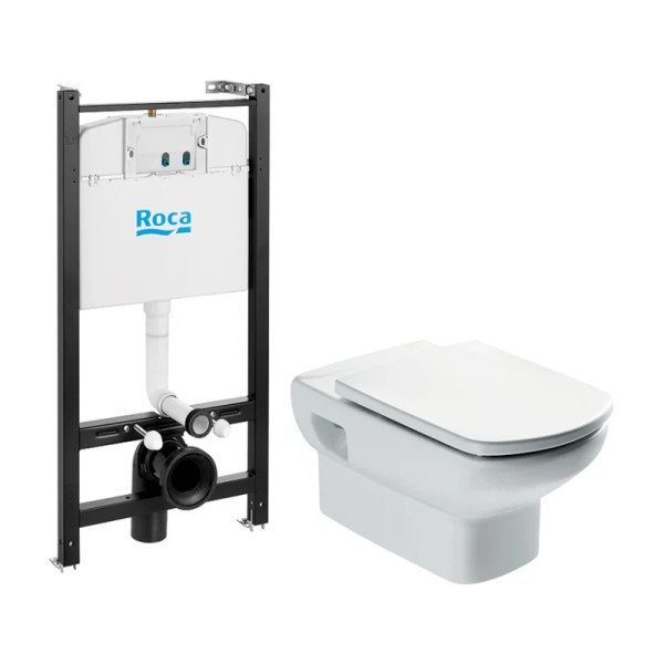ПЭК: Roca DAMA SENSO NEW унитаз + тонкое сиденье с микролифтом + инсталляция DAMA SENSO NEW. Фото 1