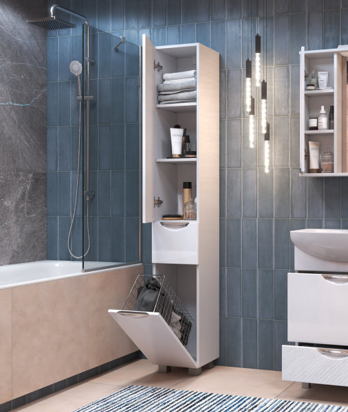 Пенал (30см) VIGO Callao  pn.CAL.30, белый. Фото 4