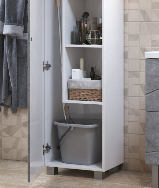 Пенал (45см) VIGO Geometry pn.GEO.45 бетон, бетон. Фото 4