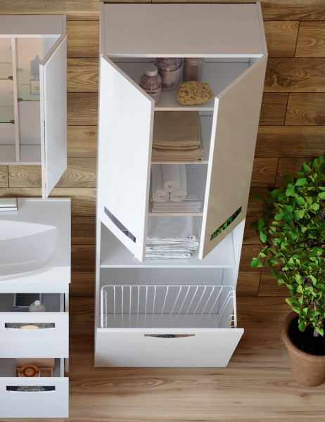 Пенал (60см) VIGO Plaza pn.PLA.60, белый. Фото 3