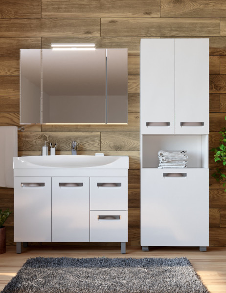 Пенал (60см) VIGO Plaza pn.PLA.60, белый. Фото 4