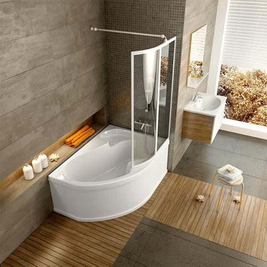 Передняя панель A для ванны ROSA 140( L,R)см белая. Фото 4