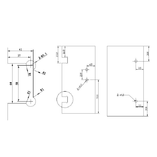 Петля для стеклянных ограждений Bronze de Luxe 1818, бронза. Фото 2
