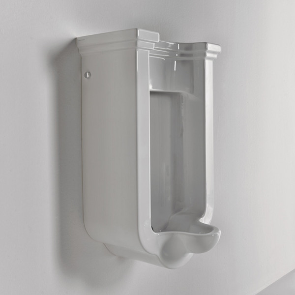 Писсуар подвесной с сифоном и компектом крепежей, цвет: белый. Фото 1