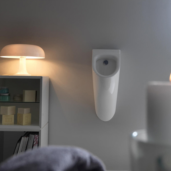 Писсуар в комплекте с сифоном, цвет белый. Фото 1