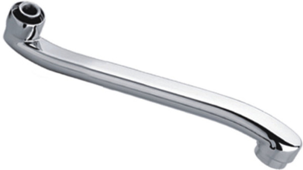 Плоский излив HAIBA HB35S-2, 35 см "S" форма. Фото 1