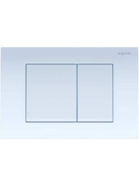 PNS-0000001 (001AQ) Панель смыва Белая для INSP-0000001 Pneumo S (клавиши квадрат). Фото 1