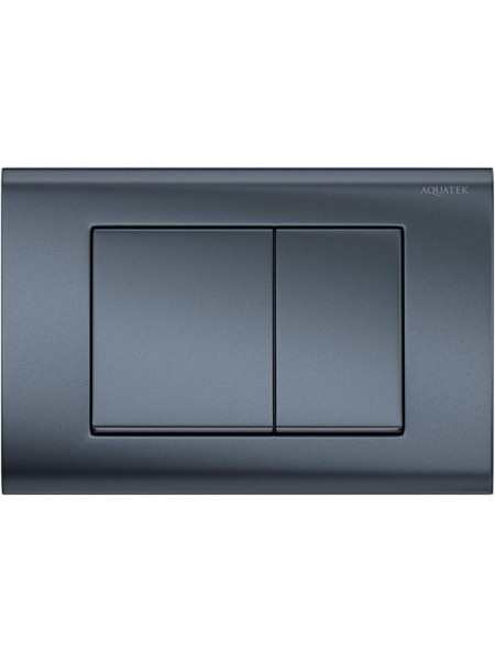 PNS-0000004 (001C-1Q) Панель смыва Оружейная сталь матовая для INSP-0000001 Pneumo S (клавиши квадрат). Фото 1