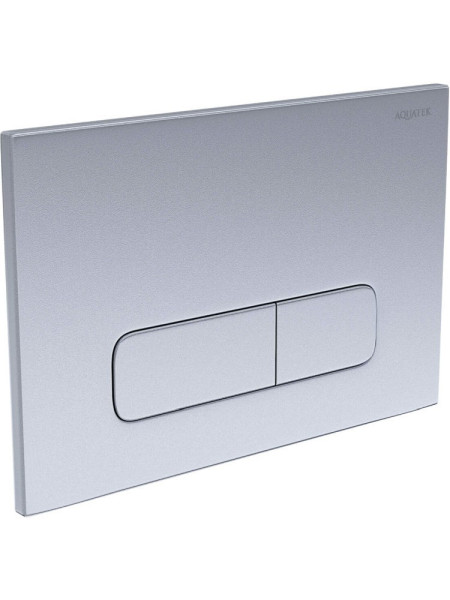 PNS-0000008 (002CQ) Панель смыва Хром матовая для INSP-0000001 Pneumo S (клавиши прямоугольная). Фото 2