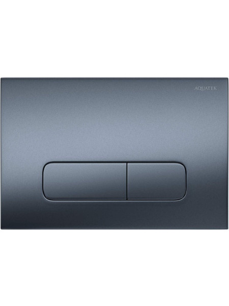 PNS-0000009 (002C-1Q) Панель смыва Оружейная сталь матовая для INSP-0000001 Pneumo S (клавиши прямоугольная). Фото 1