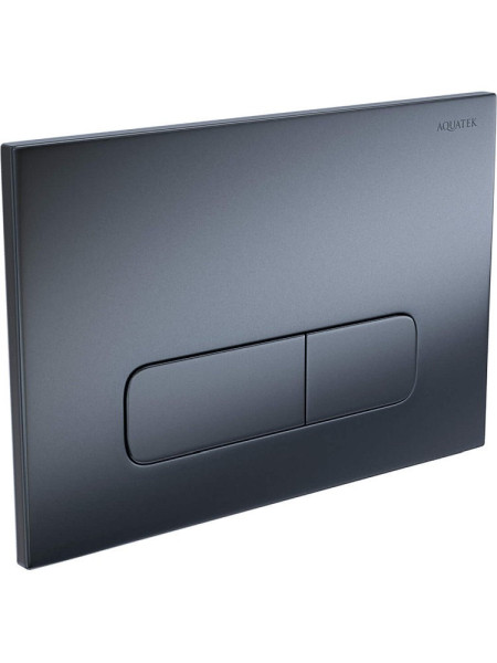 PNS-0000009 (002C-1Q) Панель смыва Оружейная сталь матовая для INSP-0000001 Pneumo S (клавиши прямоугольная). Фото 2