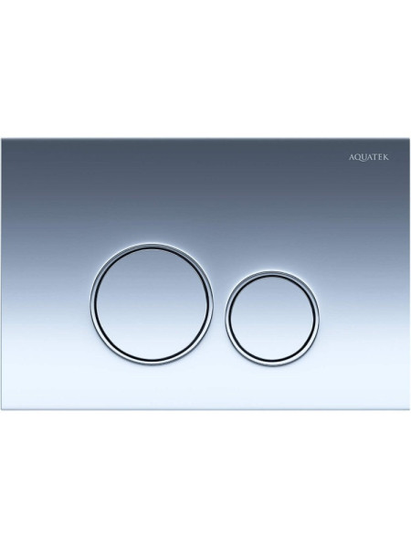 PNS-0000012 (005BQ) Панель смыва Хром ободок хром для INSP-0000001 Pneumo S (клавиши круглые). Фото 1