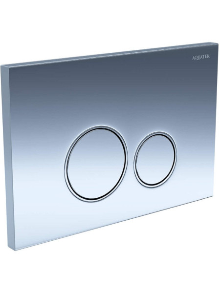 PNS-0000012 (005BQ) Панель смыва Хром ободок хром для INSP-0000001 Pneumo S (клавиши круглые). Фото 2