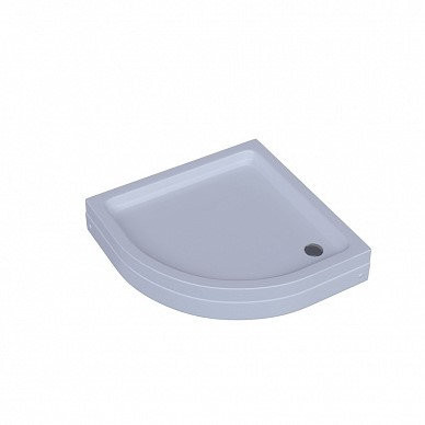 Поддон акриловый, 1/4 круга, с ножками и съемной панелью. БЕЗ СИФОНА. 100*100*15. Фото 2