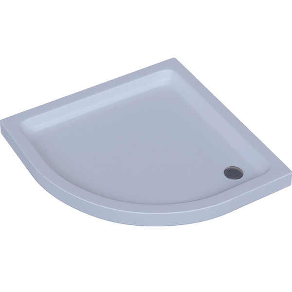 Поддон акриловый, 1/4 круга, с ножками и съемной панелью. БЕЗ СИФОНА. 80*80*15. Фото 2