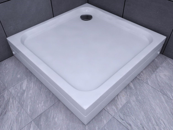 Поддон акриловый, квадрат, с ножками и съемной панелью. БЕЗ СИФОНА. 100*100*15. Фото 4