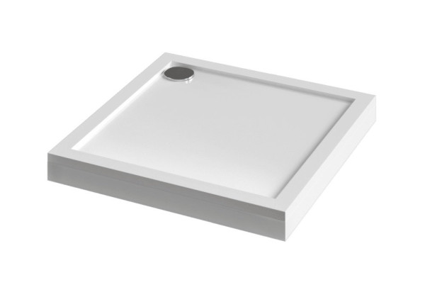 Поддон Альфа квадратный 90*90, из литого мрамора с экраном (продаем из наличия). Фото 1