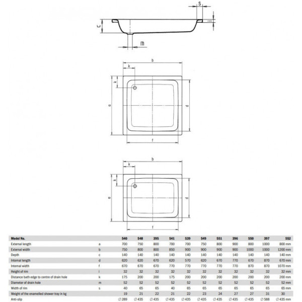Поддон Sanidusch Мод.395,белый 80х80х14. Фото 2