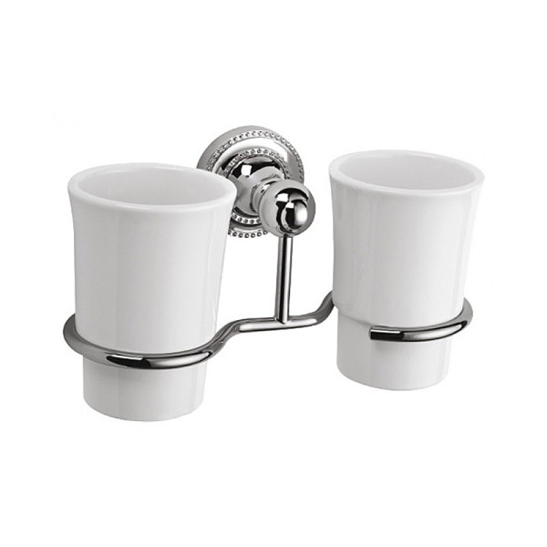 Подстаканник двойной Fixsen Style, хром (FX-41107). Фото 1