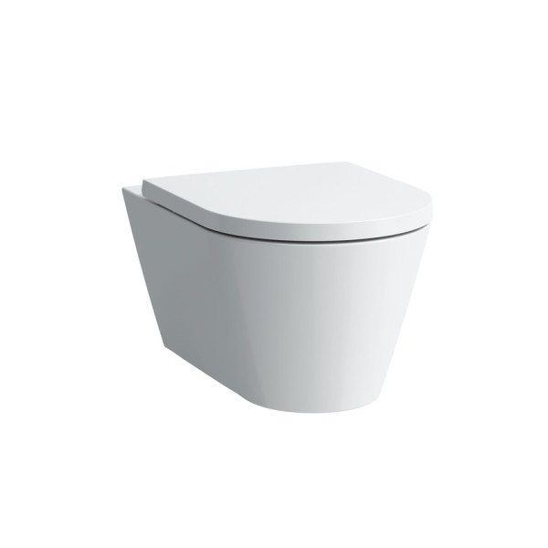 Подвесной унитаз Kartell by laufen 37х54,5 см, c покрытием lcc, безободковый, без сиденья. Фото 1