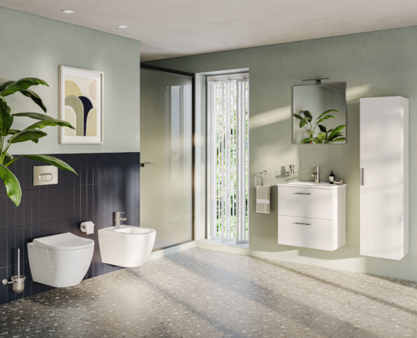 Подвесной унитаз Mia Round SmoothFlush, безободковый. Фото 3