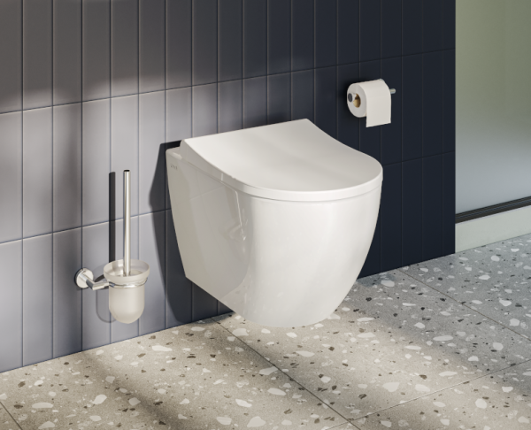 Подвесной унитаз Mia Round SmoothFlush, безободковый. Фото 4