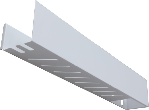 Полка Aquanet Магнум 70x12 белая матовая, с крючками. Фото 1