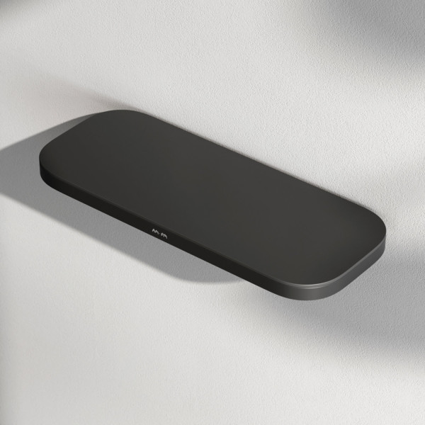 Полка для душа прямая, черный. Фото 1