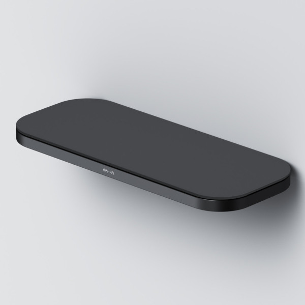 Полка для душа прямая, черный. Фото 2