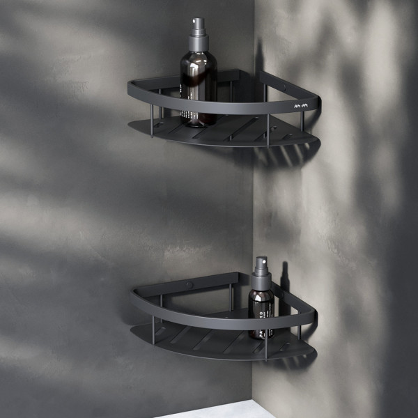 Полка для душа угловая двойная. Фото 1