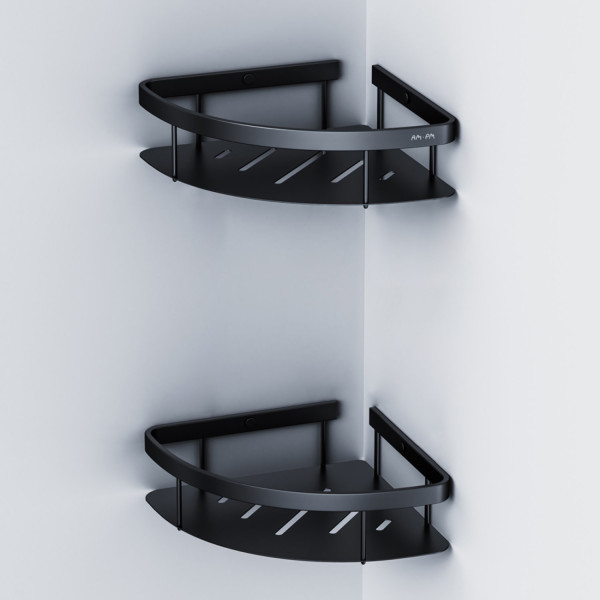 Полка для душа угловая двойная. Фото 2