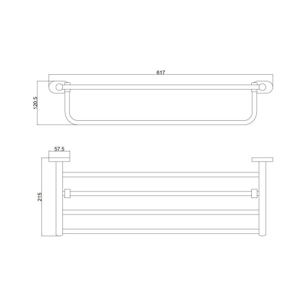 Полка для полотенец BELZ B90124, черный. Фото 2
