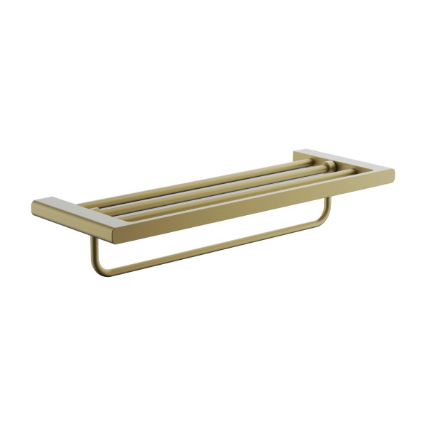 Полка для полотенец BELZ B90824, брашированное золото. Фото 1