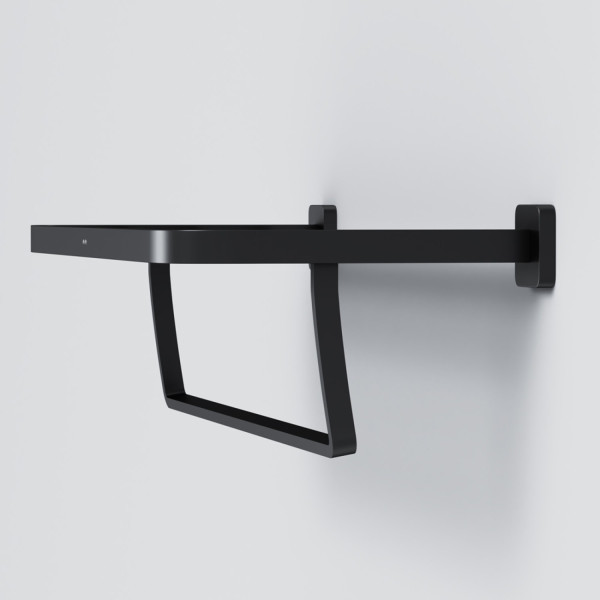 Полка для полотенец, черный. Фото 3