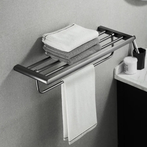 Полка для полотенец Rose RG1708T, пепельный. Фото 3