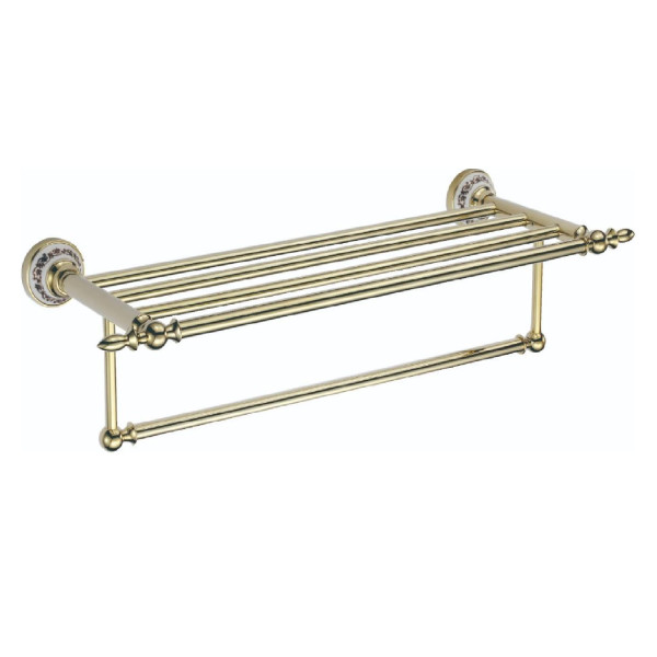 Полка для полотенец Savol S-06844B, золото. Фото 1