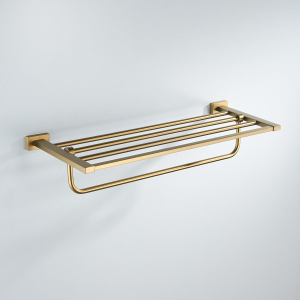 Полка для полотенец Shevanik SG5608G, золотой сатин. Фото 4