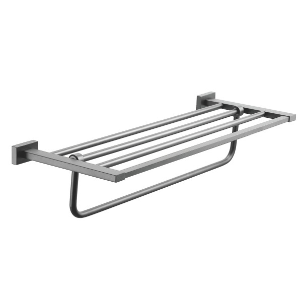 Полка для полотенец Shevanik SG5608T, оружейная сталь. Фото 1