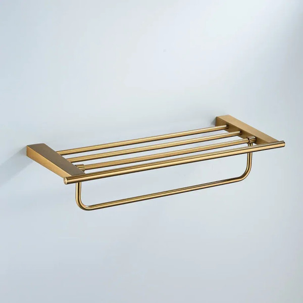 Полка для полотенец Shevanik SG5708G, золотой сатин. Фото 5