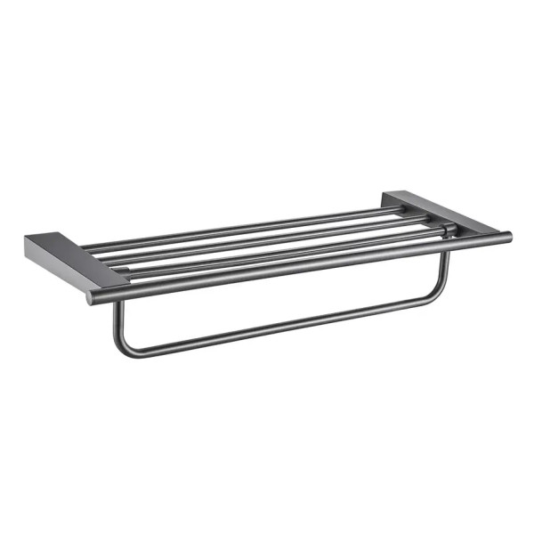 Полка для полотенец Shevanik SG5708T, оружейная сталь. Фото 1