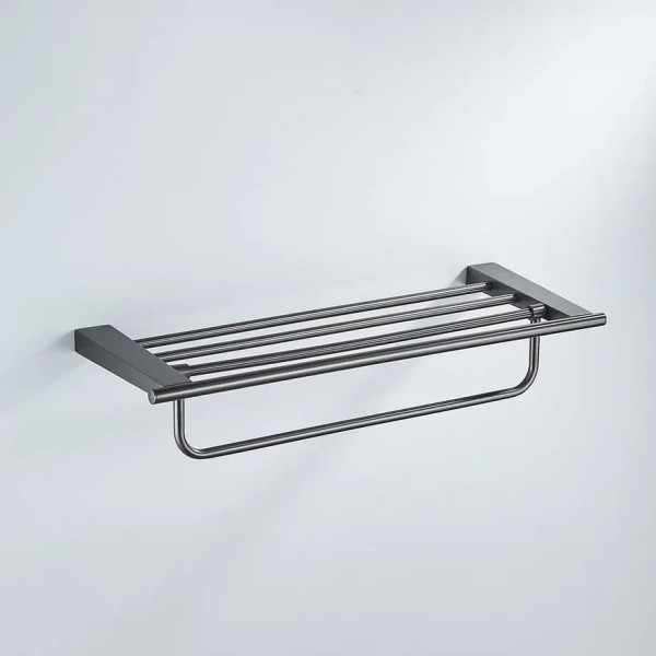 Полка для полотенец Shevanik SG5708T, оружейная сталь. Фото 5