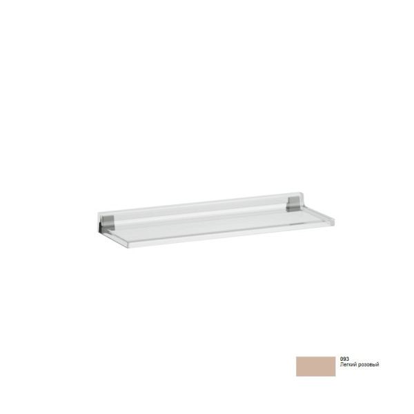 Полка Kartell by laufen 45 см, легкий розовый, 45 см. Фото 1