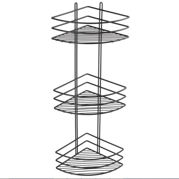 Полка корзина Fixsen угловая, трехэтажная, черная (FX-710B-3). Фото 1