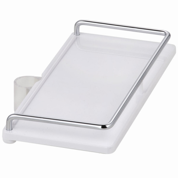 Полка корзина KLUDI COCKPIT хром/белая (6410110-00). Фото 1