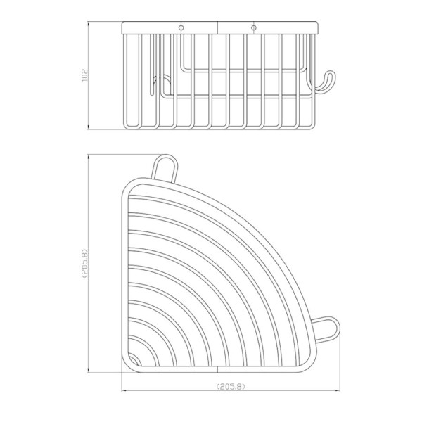 Полка металлическая Rav Slezak  COLORADO COA0801MGK, серый металлик брашированный. Фото 2