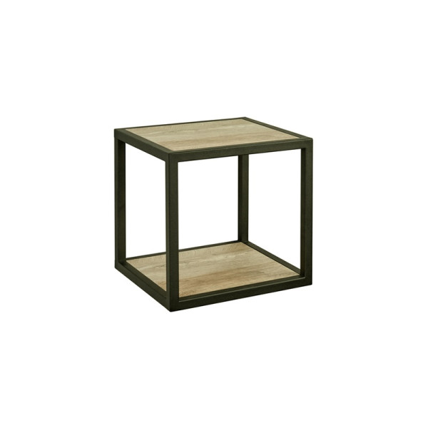 Полка навесная AQUATON Лофт Фабрик, дуб эндгрейн (1A242703LTDU0). Фото 1