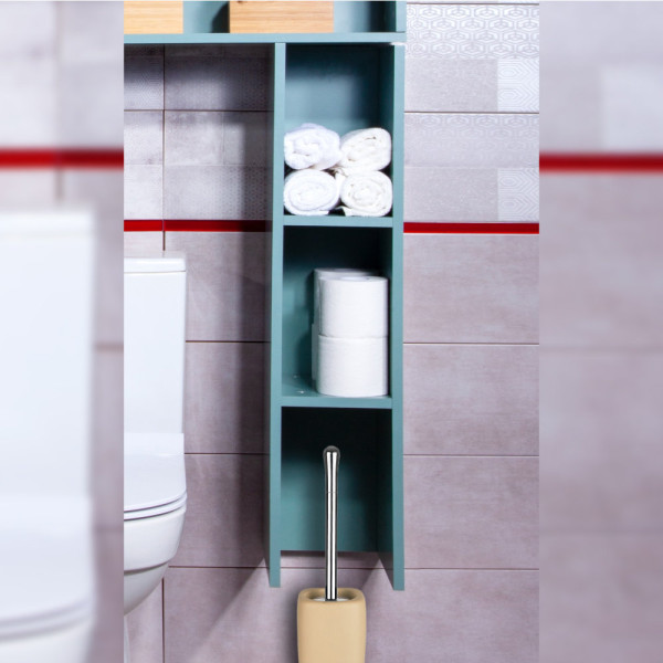 Полка навесная Бриклаер КРИСТАЛЛ 90 см, муссон. Фото 1