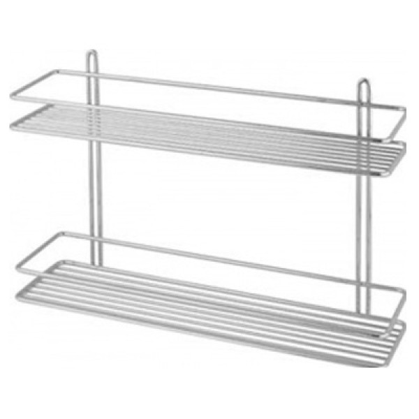 Полка прямая "Lider" (4072) 2-х ярусная, 40,3*15,5*27 см. Фото 1