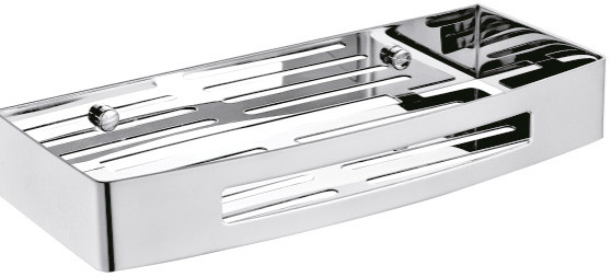 Полка прямоугольная Fixsen Hotel одноэтажная, хром (FX-31003B). Фото 1