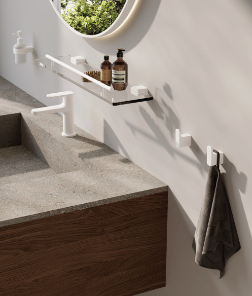 Полка стеклянная BELZ B91007, белый. Фото 3